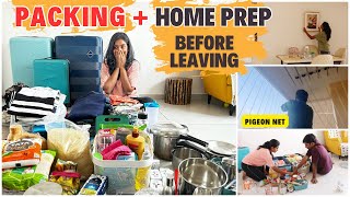 தமிழில் 85 Kg Baggage Packing  How I prepared our Home before leaving for 3 Months Europe Packing [upl. by Boleslaw7]