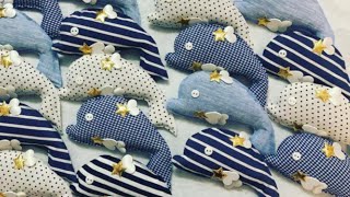 How to make Dolphin out of fabric No Sew EasyDIYFabric [upl. by Trbor331]