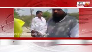 AAP MLA Amarjit Singh Sandoa raids on mining mafia in Ropar [upl. by Munster]