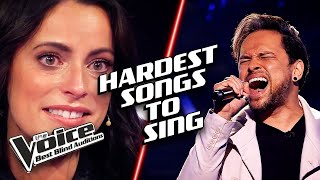 HARDEST songs to sing on The Voice Blind Auditions [upl. by Eseilanna941]