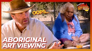 Russell Coight Views Aboriginal Art  All Aussie Adventures [upl. by Durgy277]