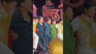 Shah Rukh Khan Salman Khan amp Aamir Khan DANCE to Natu Natu at Anant Ambanis prewedding bash 🤩 [upl. by Prestige595]