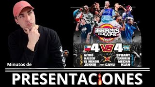 MINUTOS DE PRESENTACIONES  CHILENO REACCIONA  ARGENTINA vs CHILE  ENFERMOS DEL RAP freestyle 1k [upl. by Anwaf821]