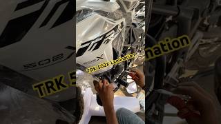 Benelli TRK502X 3M Lamination  PPF Lamination  Scratch Protection  Detailing bike  bikelaminate [upl. by Kcirrek]