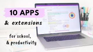 10 Apps amp Extensions for School amp Productivity all students need 🖥 [upl. by Somar]