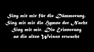 Oonagh Hymne der Nacht mit lyrics [upl. by Dawna]