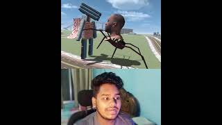 Spider Franklin Vs Transformers Train🤮  Indian Bike Driving 3D  Funny Story therifanio shorts [upl. by Wyck]