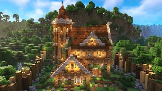 How to Build a Forest Base in Minecraft WITH World Download in Bedrock amp Java [upl. by Lilac961]