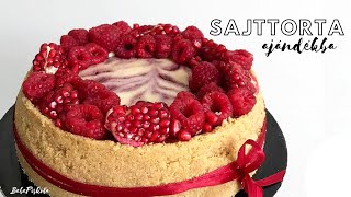 SAJTTORTA ajándékba 🎀 erdeigyümölcsös sajttorta  CHEESECAKE🧀  BebePiskóta [upl. by Leak]