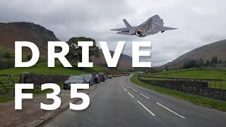 Epic TimeLapse Drive Grasmere Village Lake District with F35 Fighter Flyover Dunmail Raise [upl. by Cormac]