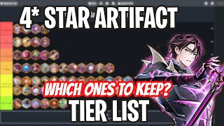 4 STAR ARTIFACT TIER LIST  WHAT TO PRIORITIZE Epic Seven [upl. by Sucirdor844]