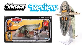 Star Wars The Vintage Collection Slave 1 Boba Fetts Ship 2020 Review [upl. by Tnomal]