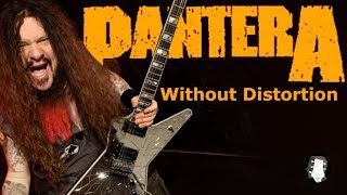 Pantera  Cemetery Gates Guitar Solo Played With AND Without Distortion [upl. by Nedle356]