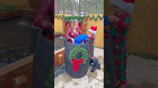 He was on a mission 😳🤭 funny ice coldplunge icequeen mom prank magic fun shorts game [upl. by Riabuz137]