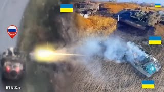 The Moment Russia Ambushes and Destroys NATO Vehicles and Ukrainian Hideouts [upl. by Sheffie]