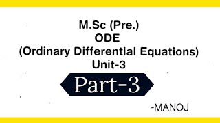 MSc Math ODE  Part3 Types of critical points  Center  Saddle Point  Spiral Point  Node Point [upl. by Leonteen]