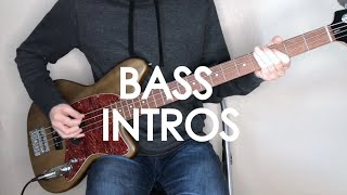 20 Awesome Bass Intros [upl. by Fern279]