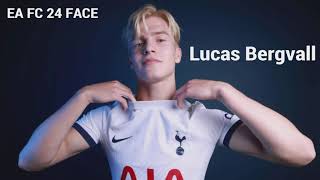 Lucas Bergvall FACE EA FC 24 Tottenham Lookalike [upl. by Nhtanhoj727]