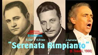 quotSerenata Rimpiantoquot Toselli1900  Seis versiones  Subts italianoespañol HD [upl. by Domonic]