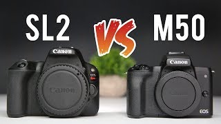 Canon M50 vs Canon SL2 Ultimate Comparison [upl. by Siberson]