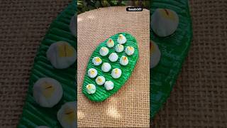 Handmade Fridge Magnet Banana Leaf with Modak shorts ytshorts [upl. by Ecila]