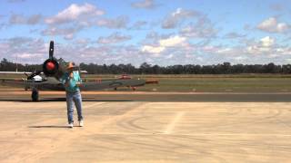 Incredible Spitfire MKXVI Fighter Flying at Temora NSW 2012 [upl. by Abshier]