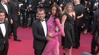 Jade Foret and Arnaud Lagardere on the red carpet in Cannes [upl. by Gorges317]