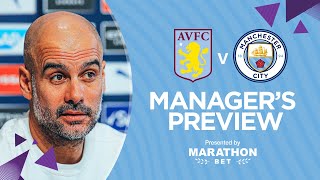 PRESS CONFERENCE  Pep Guardiola  Aston Villa v Man City [upl. by Eanahc668]