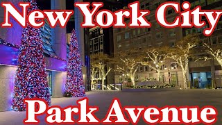 NEW YORK CITY Walking Tour 4K Strolling Through the Heart of Park Avenue [upl. by Gaige]