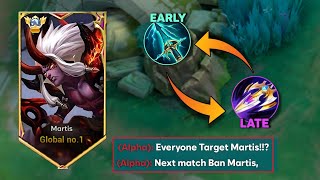 MARTIS NEW EARLY TO LATE GAME BUILD ITEM🔥 Dont ingone  Martis gameplay [upl. by Iramat]