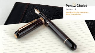 Nahvalur Nautilus Ebonite Stylophora Berry Fountain Pen Unboxing [upl. by Hoi]