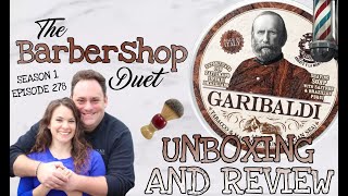 The Barbershop Duet  Garibaldi Shave Soap by Abbate Y La Mantia  Unboxing and Review [upl. by Aicilram296]