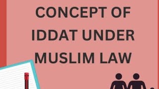 what is iddat in muslim law complete information Part1 pcs ppsc viral hpsc video education [upl. by Oiuqise]