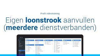 Eigen loonstrook aanvullen meerdere dienstverbanden [upl. by Ennirak]