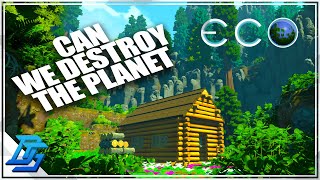 TRYING TO STOP A METEOR FROM DESTROYING THE PLANET THE EXPERIMENT  ECO Gameplay  Part 1 2021 [upl. by Aiam]