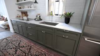 Interior Design — Narrow amp Timeless Rowhouse Kitchen Design Makeover [upl. by Rojas]