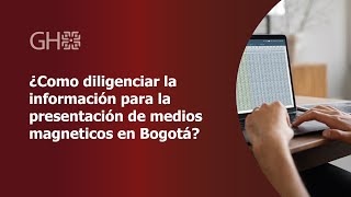 Medios magnéticos o Información exógena distrital  Bogotá [upl. by Cia594]