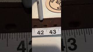 Leather Craft Tool Tip Measuring for Custom Belt [upl. by Minnie]