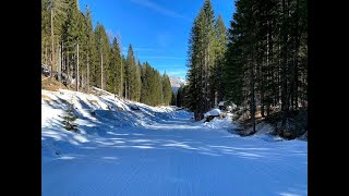 Pista degli Innamorati Falcade Passo San Pellegrino Febbraio 2020 [upl. by Brad717]