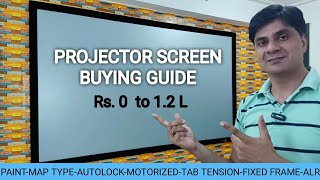 Projector Screen Buying Guide  All about Projector Screen  Best Projector Screen [upl. by Tatman197]