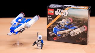 LEGO Star Wars Captain Rex YWing REVIEW  Set 75391 [upl. by Ecyar]