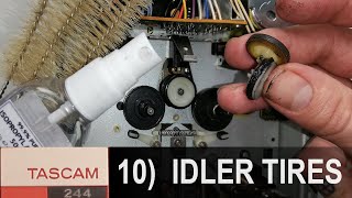 10 Idler tires Fix your Tascam 244 Portastudio [upl. by Anisirhc]