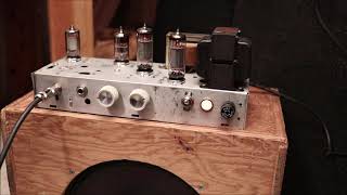 Sound Check Mutt Katyusha 6P1PEV 10watt cathodebiased Harvardstyle tube amp [upl. by Ellenohs35]