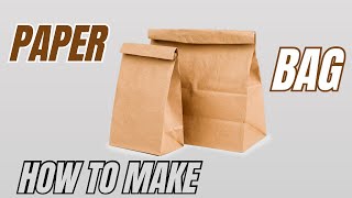 HOW TO MAKE PAPER BAG EASY TUTORIAL  DIY ORIGAMI PAPER BAG STEP BY STEP  PAPER BAG CRAFT FOLDING [upl. by Asenad]