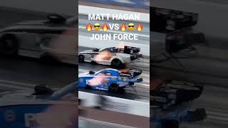 330 MPH WMATT HAGAN VS JOHN FORCE 324 MPH  FUNNY CARS [upl. by Arie]