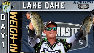 Weighin Day 1 at Lake Oahe 2022 Bassmaster Elite Series [upl. by Gavan325]