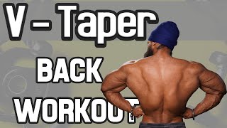 VTaper Back Workout II Biki Singh [upl. by Forland770]