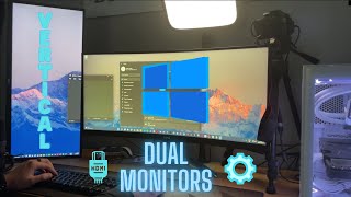 How to set up MULTIPLE monitors with a vertical display [upl. by Abramo711]