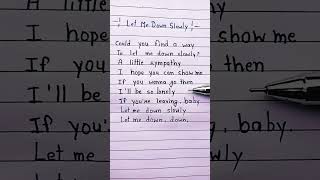 Let Me Down Slowly  Alec Benjamin shorts songlyrics [upl. by Verlee]