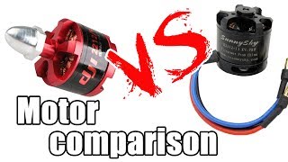 Motor comparison DJI 2212 920 KV VS SunnySky 2212 13 II 980 KV [upl. by Jessalin45]